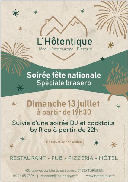 Soirée Fête Nationale - Spéciale truffes