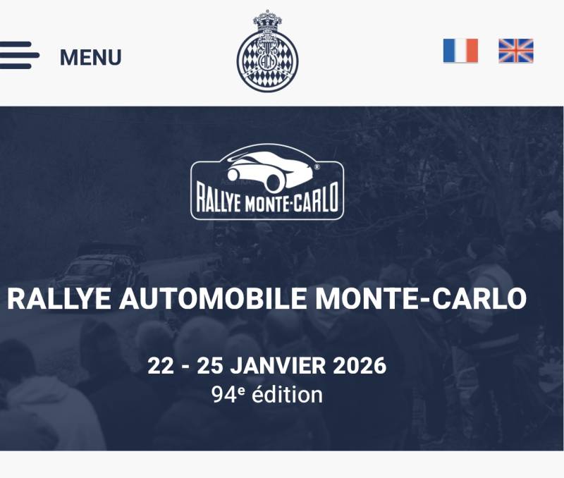 Soirée Rallye Monte-Carlo les vendredi et samedi 23 et 24 janvier 2026
